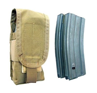 S.O. Tech - M4 Single Pouch Double Mag Flapped