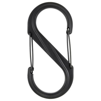 NITE IZE - S-BINER PLASTIC DUAL CARABINER #10 - BLACK